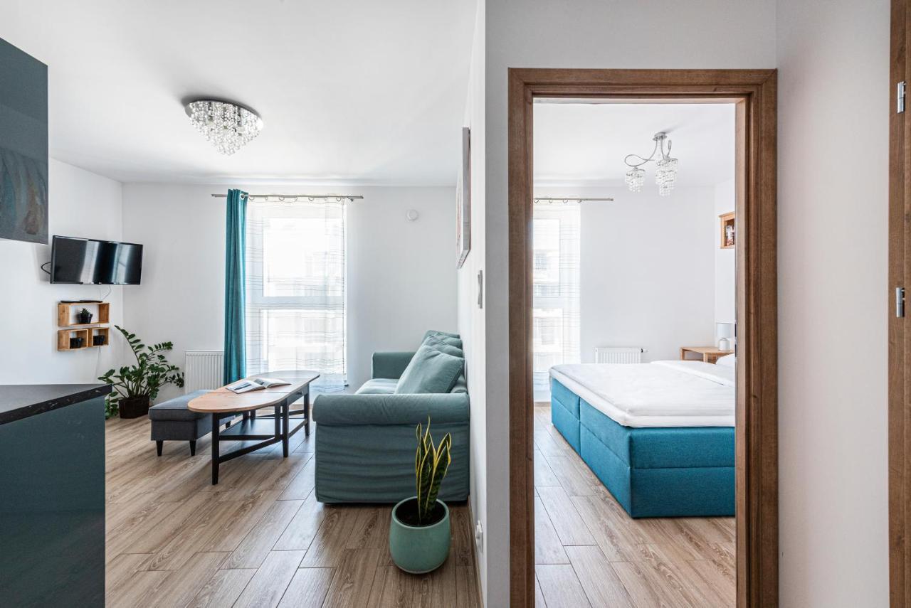 Apartament Niebieski Optilocus กดัญสก์ ภายนอก รูปภาพ